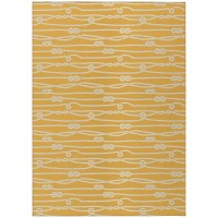 IndoorOutdoor Harbor HA7 Gold Washable 5 x 76 Rug