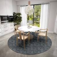 Delano DA1 Midnight 6 x 6 Round Rug