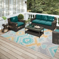 IndoorOutdoor Sedona SN2 Spa Washable 3 x 5 Rug