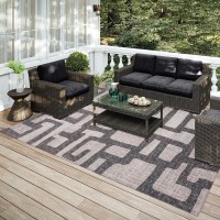 IndoorOutdoor Sedona SN4 Pebble Washable 5 x 76 Rug