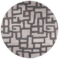 IndoorOutdoor Sedona SN4 Pebble Washable 8 x 8 Round Rug