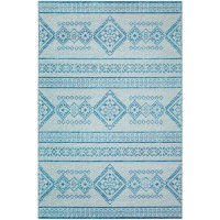 IndoorOutdoor Sedona SN14 Sky Washable 8 x 10 Rug