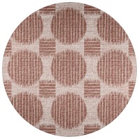 IndoorOutdoor Sedona SN13 Driftwood Washable 4 x 4 Round Rug