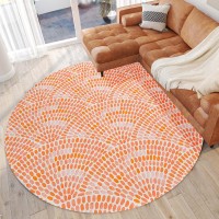 IndoorOutdoor Seabreeze SZ7 Salmon Washable 8 x 8 Round Rug