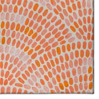 IndoorOutdoor Seabreeze SZ7 Salmon Washable 8 x 8 Round Rug