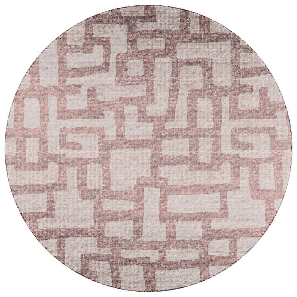 IndoorOutdoor Sedona SN4 Taupe Washable 4 x 4 Round Rug