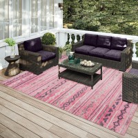 IndoorOutdoor Sedona SN10 Blush Washable 9 x 12 Rug