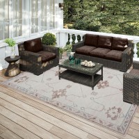 IndoorOutdoor Sedona SN16 Parchment Washable 9 x 12 Rug