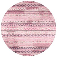 IndoorOutdoor Sedona SN10 Blush Washable 4 x 4 Round Rug