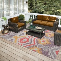 IndoorOutdoor Sedona SN2 Passion Washable 8 x 10 Rug