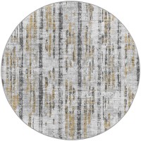 Winslow WL6 Grey 4 x 4 Round Rug