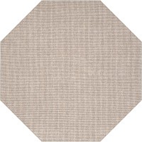 Monaco Sisal MC300 Mushroom 10 x 10 Octagon Rug