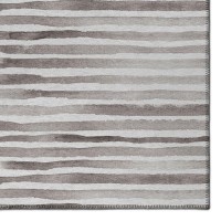 IndoorOutdoor Seabreeze SZ8 Pewter Washable 8 x 10 Rug