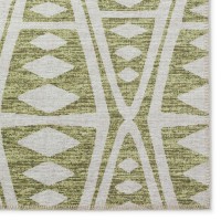 IndoorOutdoor Sedona SN6 Moss Washable 23 x 76 Runner Rug