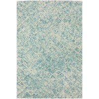 Zoe ZZ1 Teal 26 x 16 Runner Rug