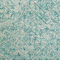 Zoe ZZ1 Teal 26 x 16 Runner Rug