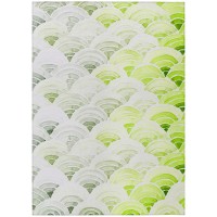 IndoorOutdoor Seabreeze SZ5 LimeIn Washable 9 x 12 Rug