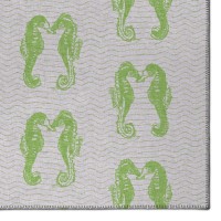 IndoorOutdoor Seabreeze SZ15 LimeIn Washable 9 x 12 Rug