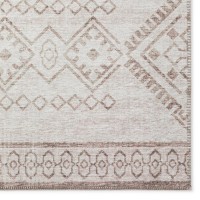 IndoorOutdoor Sedona SN14 Putty Washable 23 x 76 Runner Rug