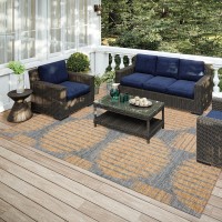 IndoorOutdoor Sedona SN13 Eclipse Washable 10 x 14 Rug