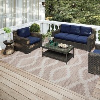 IndoorOutdoor Sedona SN9 Taupe Washable 5 x 76 Rug