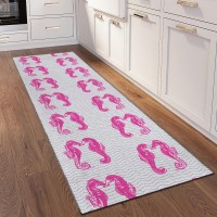 IndoorOutdoor Seabreeze SZ15 Flamingo Washable 23 x 76 Runner Rug