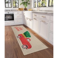 IndoorOutdoor Wonderland WN4 Putty Washable 23 x 76 Runner Rug