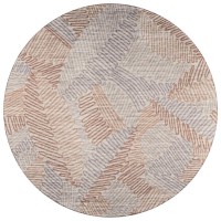 IndoorOutdoor Sedona SN11 Walnut Washable 4 x 4 Round Rug