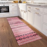 IndoorOutdoor Sedona SN10 Blush Washable 23 x 12 Runner Rug