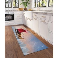 IndoorOutdoor Wonderland WN1 Twilight Washable 23 x 76 Runner Rug