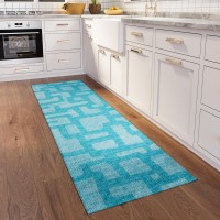 IndoorOutdoor Sedona SN4 Robins Egg Washable 23 x 12 Runner Rug