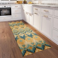 IndoorOutdoor Sedona SN2 Marigold Washable 23 x 10 Runner Rug