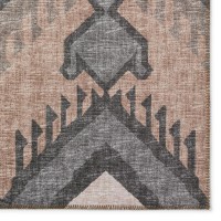 IndoorOutdoor Sedona SN2 Bison Washable 23 x 76 Runner Rug