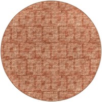 Delano DA1 Paprika 10 x 10 Round Rug