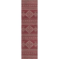 IndoorOutdoor Sedona SN14 Paprika Washable 23 x 76 Runner Rug