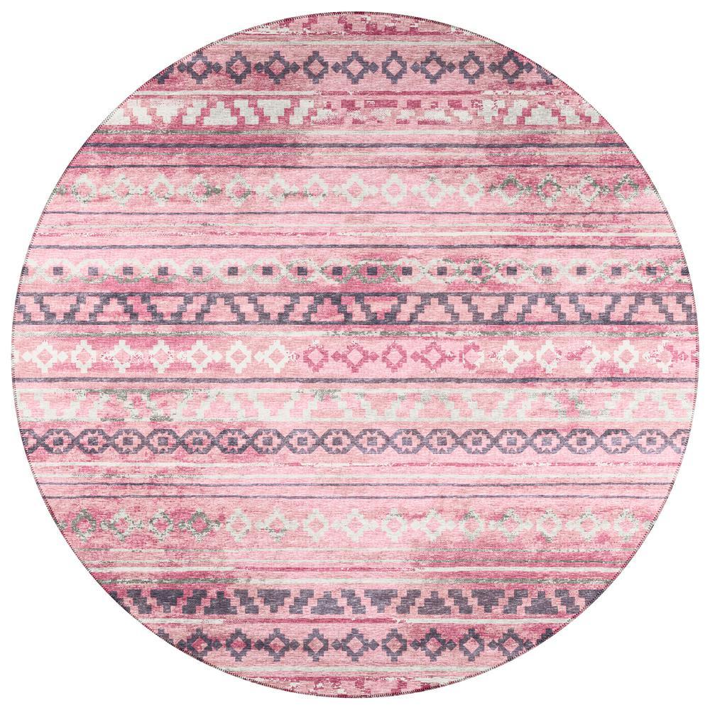 IndoorOutdoor Sedona SN10 Blush Washable 10 x 10 Round Rug