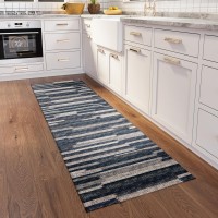 IndoorOutdoor Sedona SN8 Slate Washable 23 x 12 Runner Rug