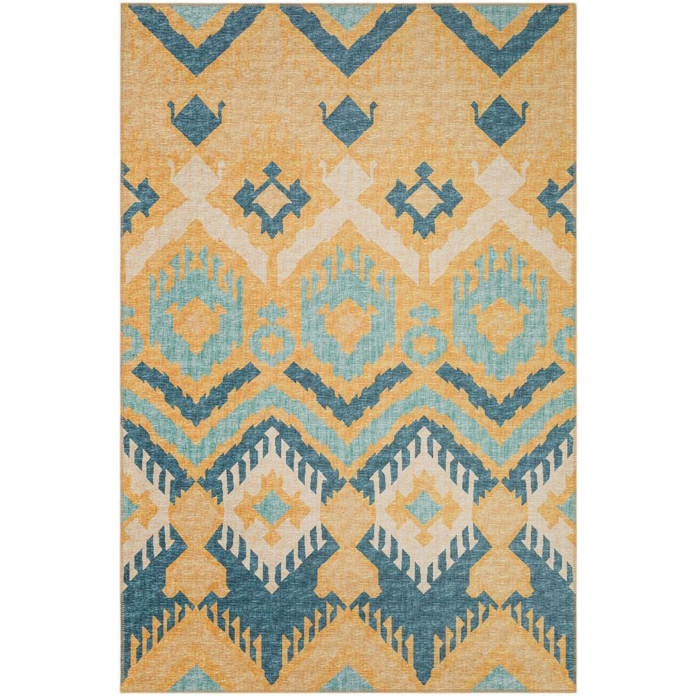 IndoorOutdoor Sedona SN2 Marigold Washable 10 x 14 Rug