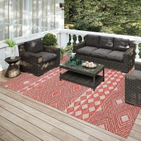 IndoorOutdoor Sedona SN1 Paprika Washable 3 x 5 Rug