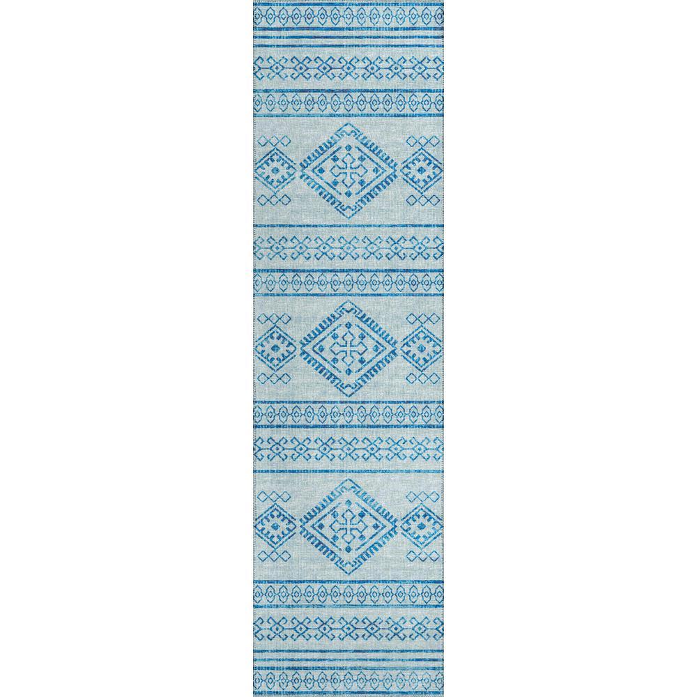 IndoorOutdoor Sedona SN14 Sky Washable 23 x 10 Runner Rug