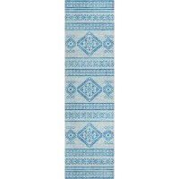 IndoorOutdoor Sedona SN14 Sky Washable 23 x 10 Runner Rug