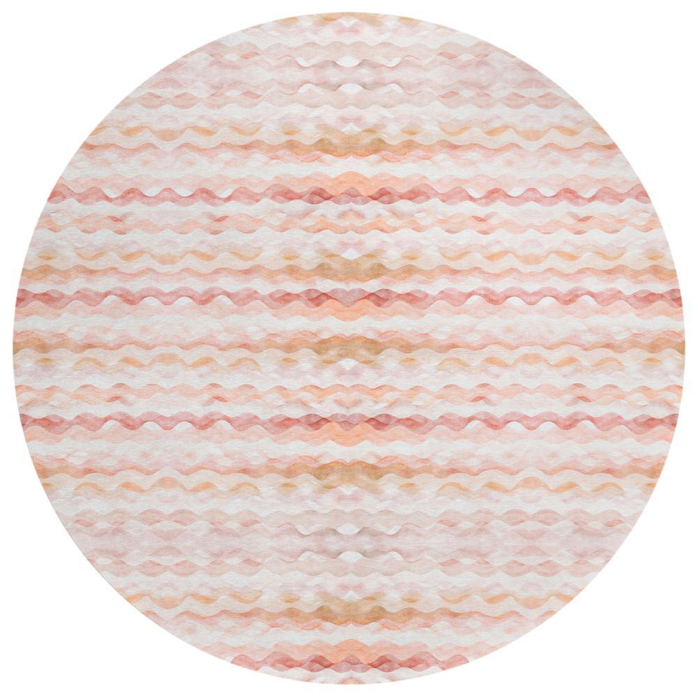 IndoorOutdoor Seabreeze SZ16 Canyon Washable 8 x 8 Round Rug