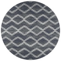 IndoorOutdoor Sedona SN9 Midnight Washable 6 x 6 Round Rug