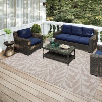 IndoorOutdoor Sedona SN5 Putty Washable 10 x 14 Rug