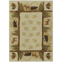 IndoorOutdoor Excursion EX2 Beige Washable 8 x 10 Rug