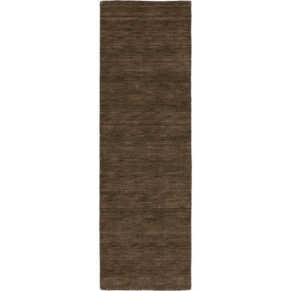 Rafia RF100 Chocolate 26 x 12 Runner Rug