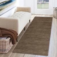 Rafia RF100 Chocolate 26 x 12 Runner Rug