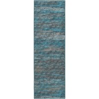 Ciara CR1 Navy 26 x 10 Runner Rug