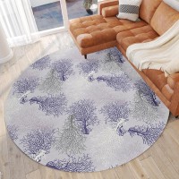 IndoorOutdoor Seabreeze SZ3 Lavender Washable 8 x 8 Round Rug