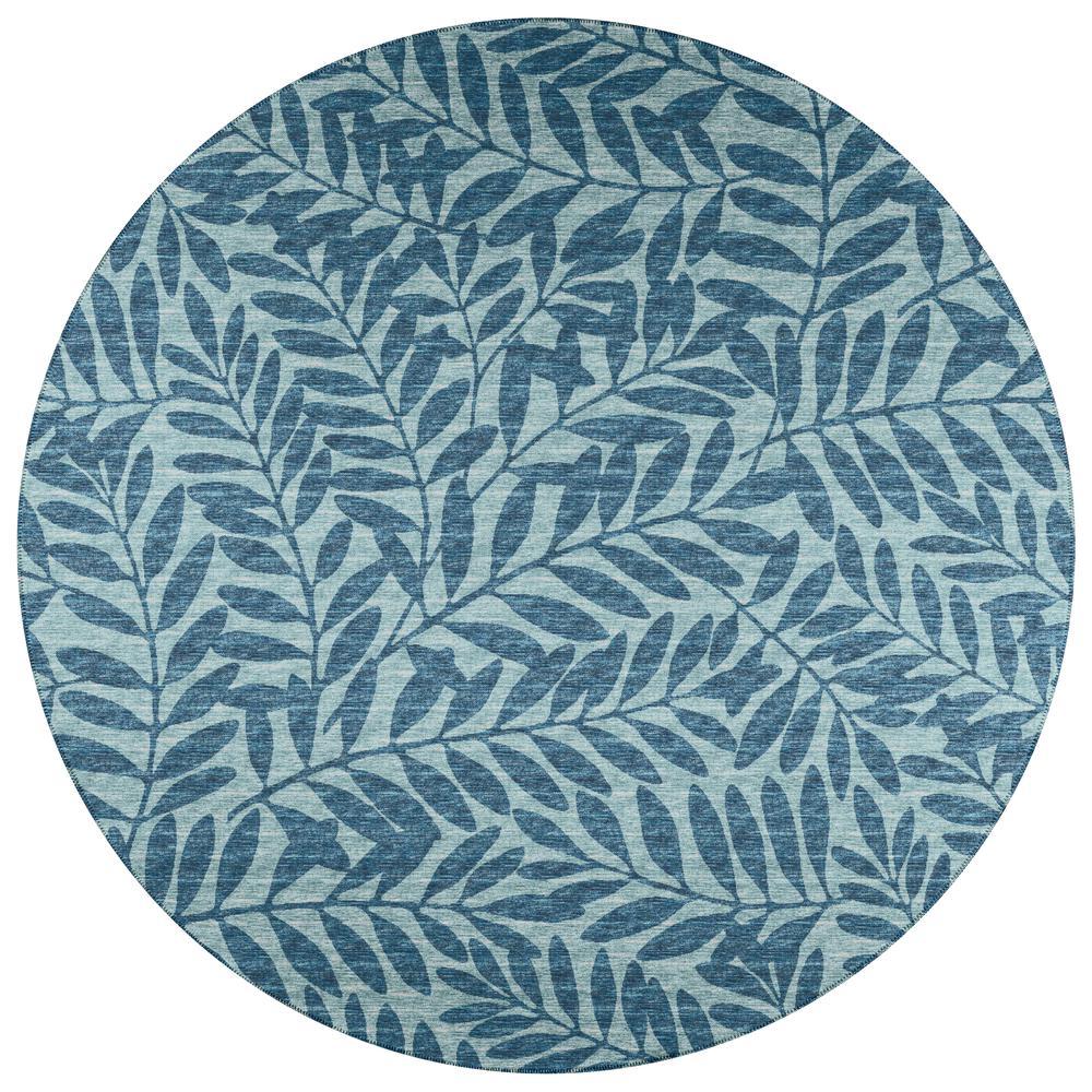 IndoorOutdoor Sedona SN5 Denim Washable 10 x 10 Round Rug